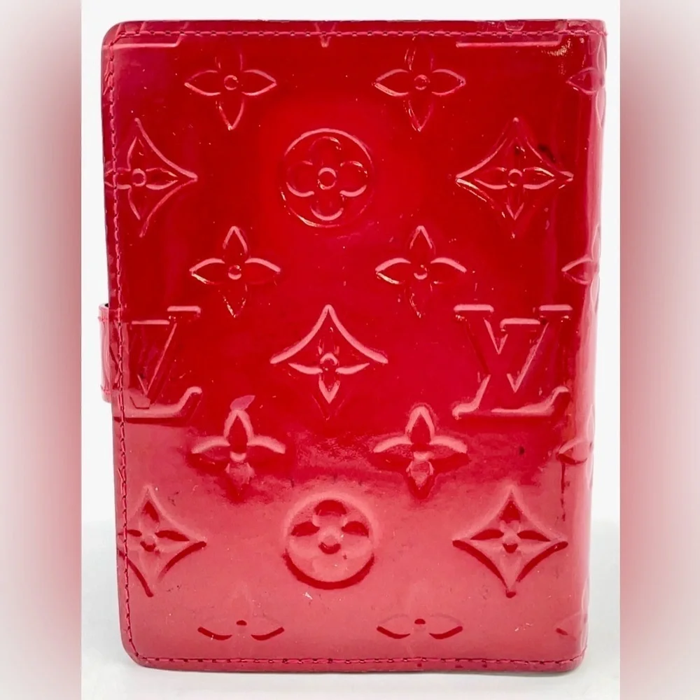 Auth Louis Vuitton Monogram Vernis Agenda PM Notebook Cover W/Box & Dust Bag
